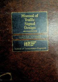 Manual of Traffic Signal Design Second Edition