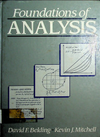 Foundations of ANALYSIS