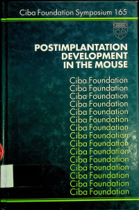 POSTIMPLANTATION DEVELOPMENT IN THE MOUSE