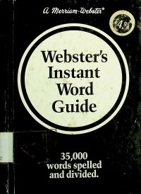 Webster's Instant Word Guide