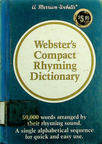 Webster's Compact Rhyming Dictionary