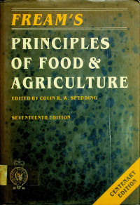 FREAM'S PRINCIPLES OF FOOD & AGRICULTURE, SEVENTEENTH EDITION