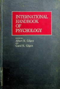 INTERNATIONAL HANDBOOK OF PSYCHOLOGY