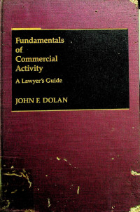 Fundamentals of Commercial Activity: A Lawyer's Guide