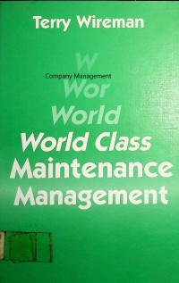 World Class Maintenance Management