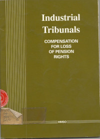 Industrial Tribunals: COMPENSATION FOR LOSS OF PENSION RIGHTS