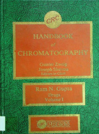 HANDBOOK of CHROMATOGRAPHY, VOLUME I