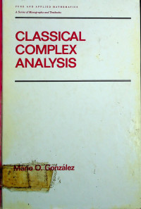 CLASSICAL COMPLES ANALYSIS