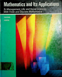 Mathematics and Its Applications: To Management,life, and SocialSciences With Finite and Discrete Mathematics