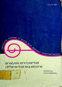 analysis and partial differential equations