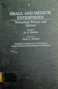 SMALL AND MEDIUM ENTERPRISES: Technology Policies and Options
