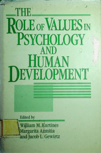 THE ROLE OF VALUES IN PSYCHOLOGY AND HUMAN DEVELOPMENT