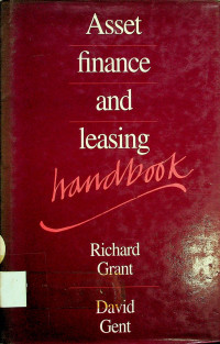 Asset finance and leasing handbook