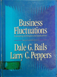 Business Fluctuations; Forecasting Techniques and Applications SECOND EDITION