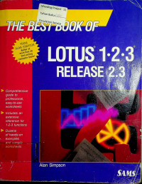 THE BEST BOOK OF LOTUS 1.2.3 RELEASE 2.3
