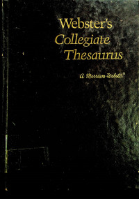 Webster's Collegiate Tghesaurus