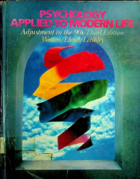 PSYCHOLOGY APPLIED TO MODERN LIFE; Adjustment in the 90s Third Edition