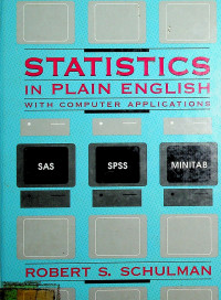 STATISTICS IN PLAIN ENGLISH WITH COMPUTER APPLICATIONS