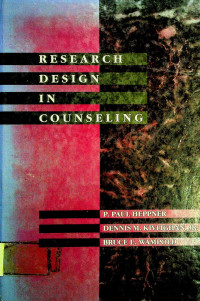 RESEARCH DESIGN IN COUNSELING