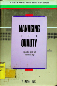 MANAGING FOR QUALITY