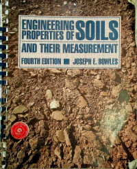 ENGINEERING PROPERTIES OF SOILS AND THEIR MEASUSREMENT, FOURTH EDITION