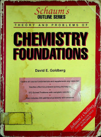 Schaum's OUTLINE OF THEORY AND PROBLEMS OF CHEMISTRY FOUNDATIONS