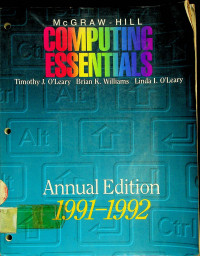 McGRAW-HILL COMPUTING ESSENTIALS: Annual Edition 1991-1992