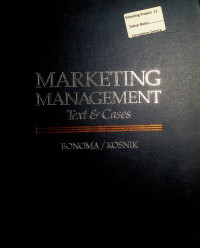 MARKETING MANAGEMENT: Text and cases