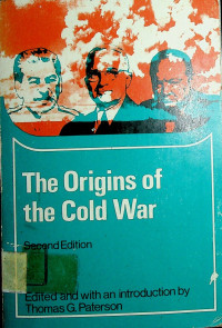 The Origins of the Cold War