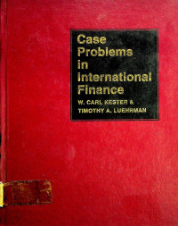 Case Problems in International Finance