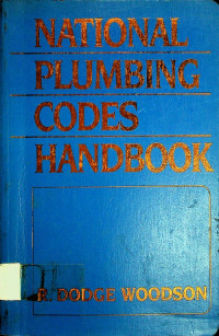 NATIONAL PLUMBING CODES HANDBOOK