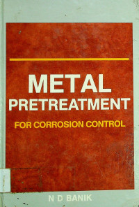METAL PRETREATMENT FOR CORROSION CONTROL