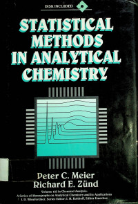 STATISTICAL METHODS IN ANALYTICAL CHEMISTRY