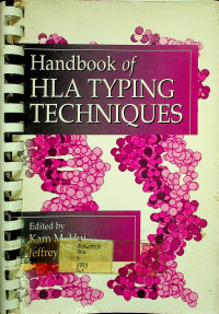 Handbook of HLA TYPING TECHNIQUES