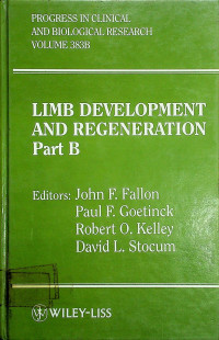 LIMB DEVELOPMENT AND REGENERATION Part B