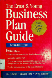 The Ernst & Young Business Plan Guide, SECOND EDITION