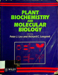 PLANT BIOCHEMISTRY AND MOLECULAR BIOLOGY