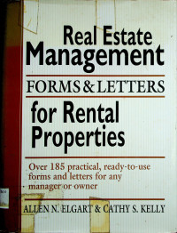 Real Estate Management FORMS & LETTERS for Rental Properties