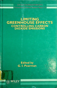 Image of LIMITING GREENHOUSE EFFECTS CONTROLLING CARBON DIOXIDE EMISSIONS
