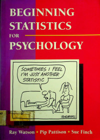 BEGINNING STATISTICS FOR PSYCHOLOGY