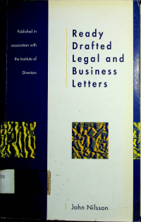 Ready Drafted Legal and Business Letters, Second Edition