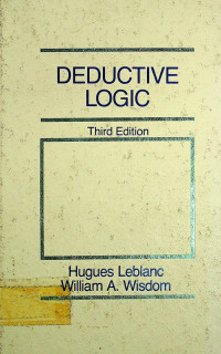 DEDUCTIVE LOGIC, Third Edition
