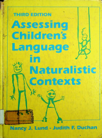 Assessing Children's Language in Naturalistic Contexts, Third Edition