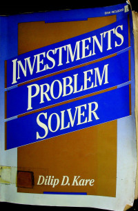 INVESTMENTS PROBLEM SOLVER