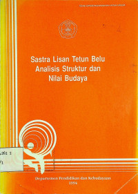 Sastra Lisan Tetun Belu Analisis Struktur dan Nilai Budaya