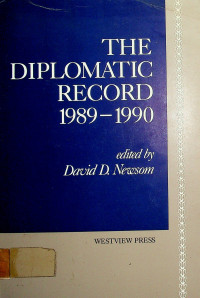 THE DIPLOMATIC RECORD 1989-1990