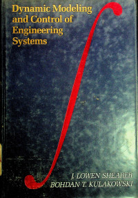 Dynamic Modeling and Control of Engineering Systems
