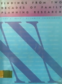 FINDINGS FORM TWO DECADES OF FAMILY PLANNING RESEARCH