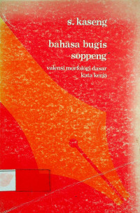 bahasa bugis soppeng, valensi morfologi dasar kata kerja