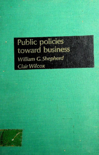 Public policies toward business